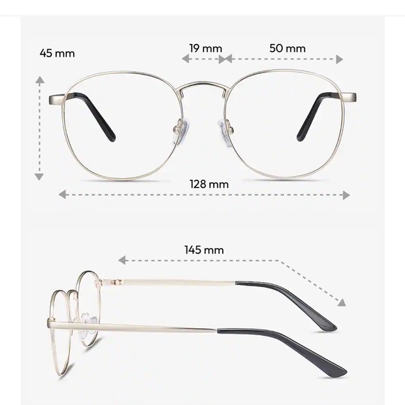 EYEBUYDIRECT St Michel Unisex Golden Round Eyeglass Frame Unisex Size Medium - Picture 13 of 13